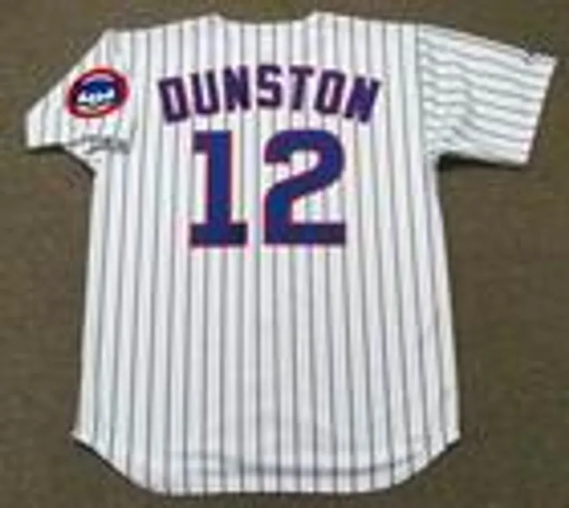SHAWON DUNSTON Chicago Cubs 1992 Majestic Throwback Home Baseball Jersey 