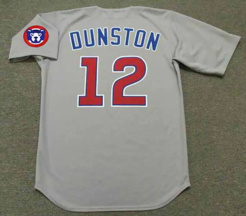 SHAWON DUNSTON Chicago Cubs 1994 Majestic Throwback Away Baseball Jersey 