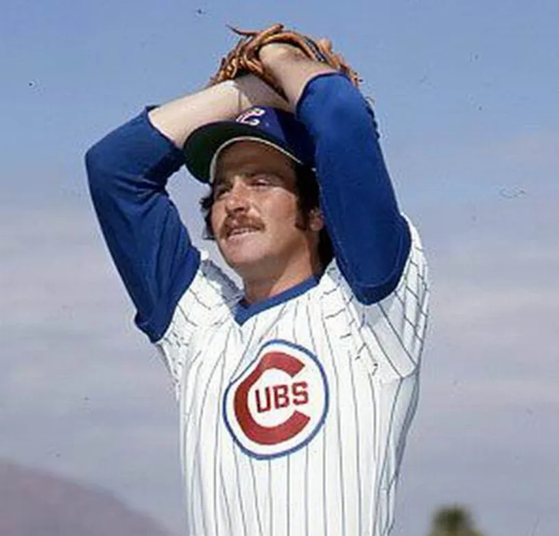 STEVE STONE Chicago Cubs 1975 Home Majestic Throwback Baseball Jersey 