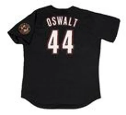 ROY OSWALT Houston Astros 2001 Alternate Majestic Baseball Throwback Jersey 