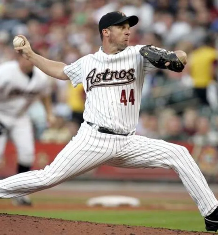 ROY OSWALT Houston Astros 2004 Majestic Throwback Home Baseball Jersey 