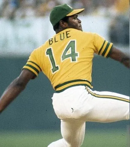 VIDA BLUE Oakland Athletics 1974 Majestic Cooperstown Throwback Baseball Jersey 