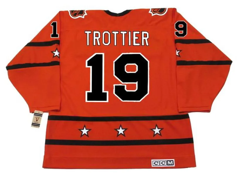 BRYAN TROTTIER 1978 CCM Vintage Throwback NHL “All Star” Hockey Jersey 