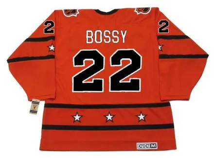 MIKE BOSSY 1978 CCM Vintage Throwback NHL “All Star” Hockey Jersey 