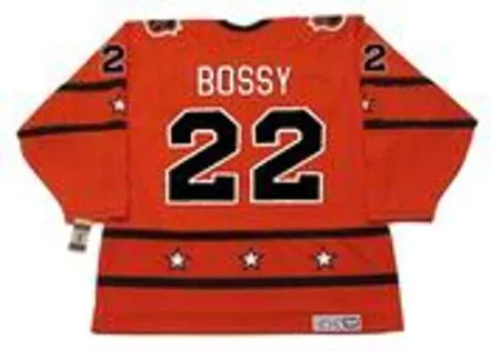 MIKE BOSSY 1978 CCM Vintage Throwback NHL “All Star” Hockey Jersey 