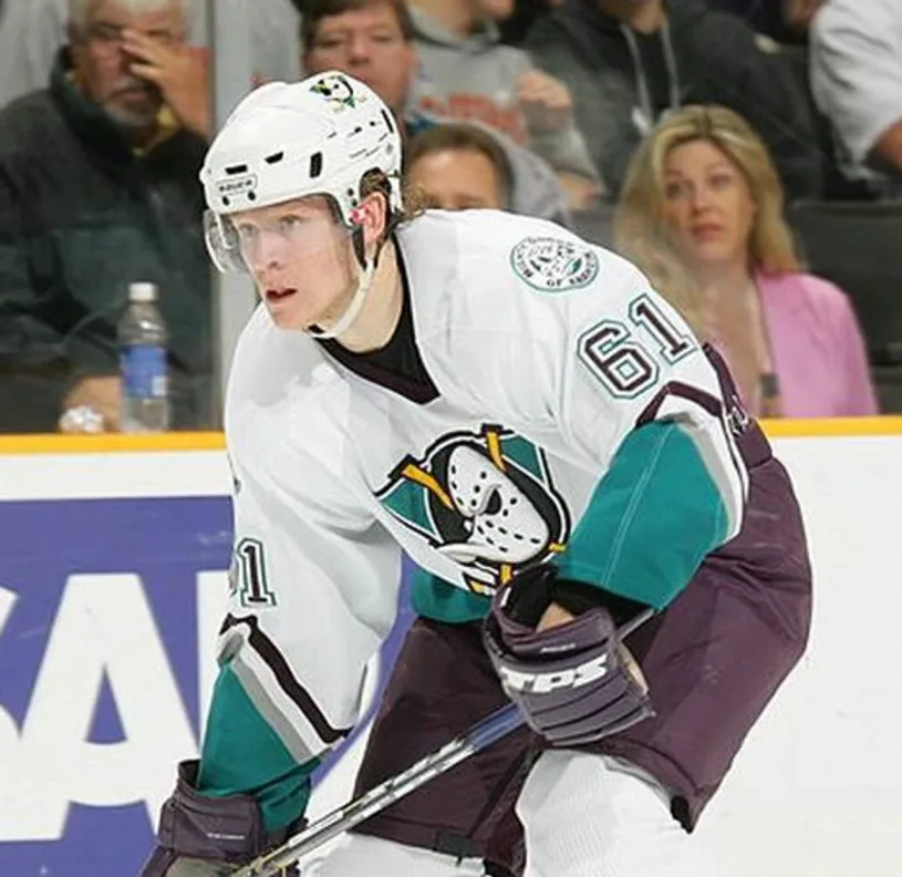 COREY PERRY Anaheim Mighty Ducks 2005 Away CCM NHL Throwback Jersey 