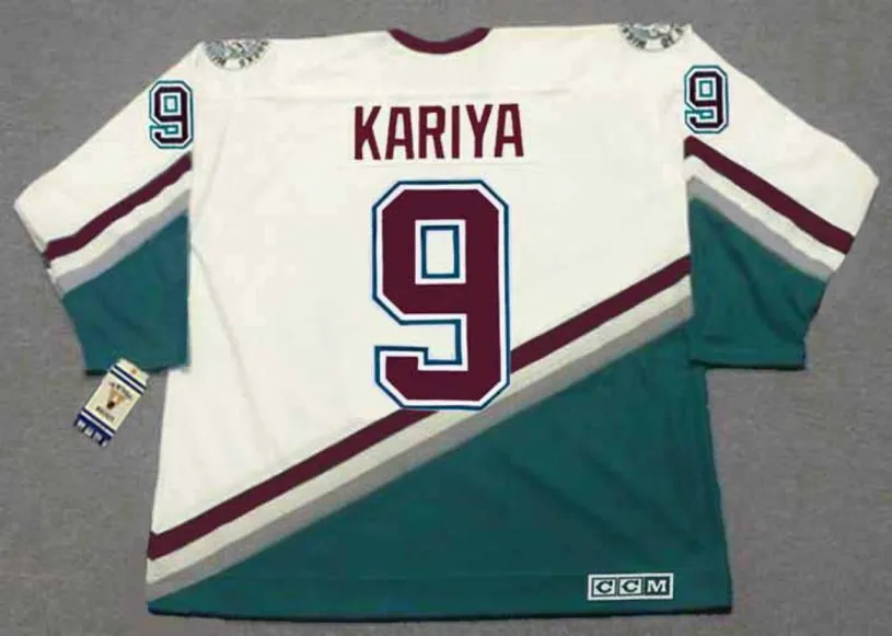 PAUL KARIYA Anaheim Mighty Ducks 2003 Home CCM NHL Throwback Hockey Jersey 