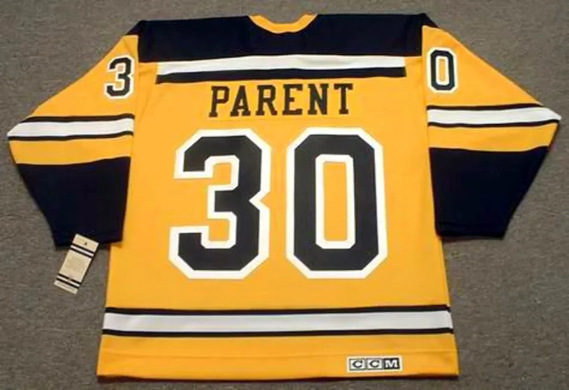 BERNIE PARENT Boston Bruins 1966 Home CCM Throwback NHL Hockey Jersey 