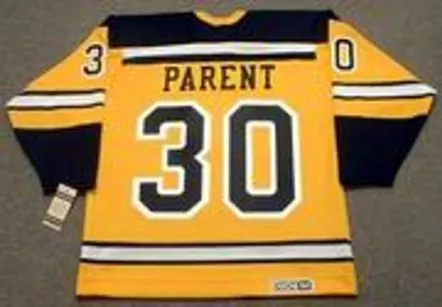 BERNIE PARENT Boston Bruins 1966 Home CCM Throwback NHL Hockey Jersey 