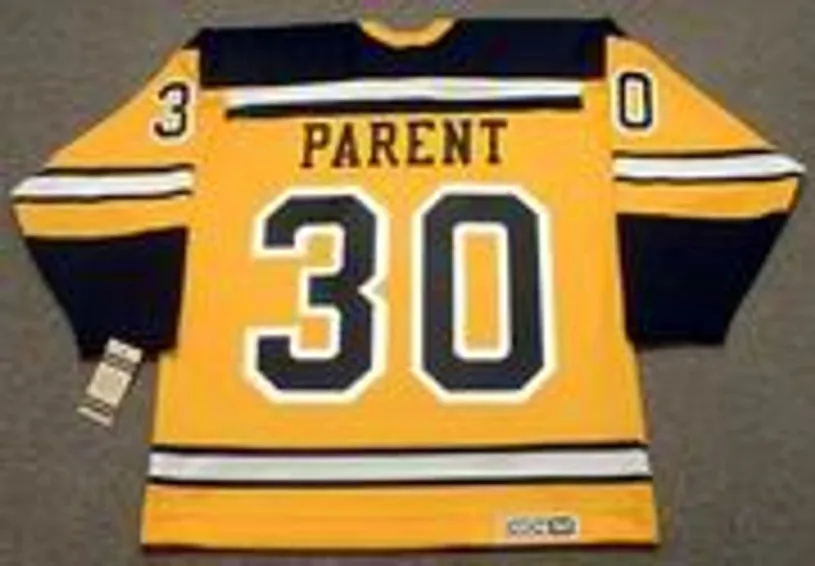 BERNIE PARENT Boston Bruins 1966 Home CCM Throwback NHL Hockey Jersey 