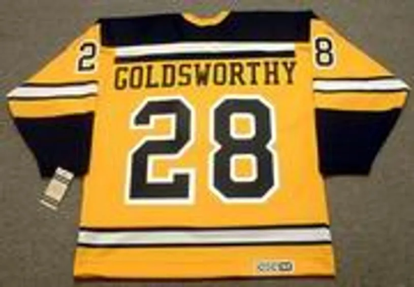 BILL GOLDSWORTHY Boston Bruins 1966 Home CCM Throwback NHL Hockey Jersey 