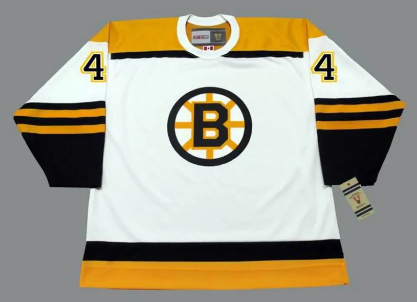 BOBBY ORR Boston Bruins 1966 Away CCM Throwback NHL Hockey Jersey 