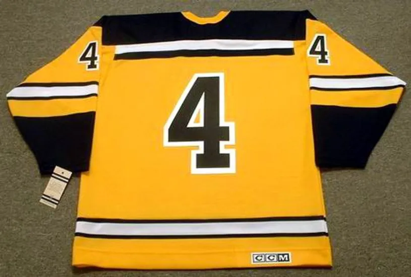 BOBBY ORR Boston Bruins 1966 Home CCM NHL Vintage Throwback Jersey 