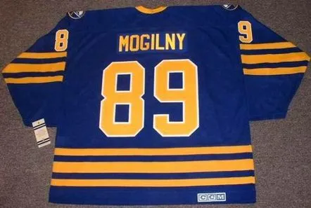 ALEXANDER MOGILNY Buffalo Sabres 1992 Away CCM Vintage NHL Throwback Jersey 