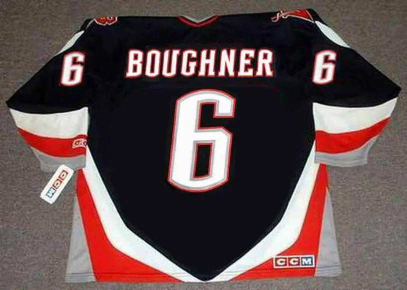 BOB BOUGHNER Buffalo Sabres 1996 CCM Vintage NHL Throwback Jersey 