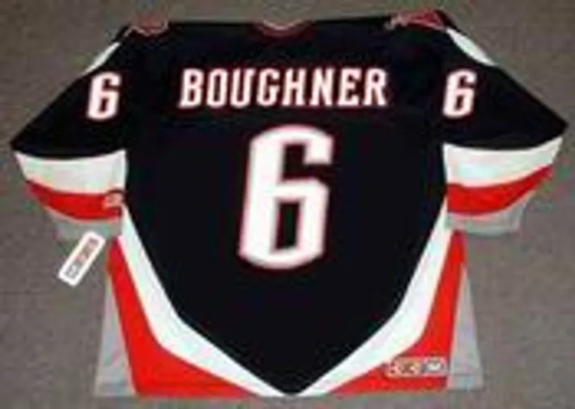 BOB BOUGHNER Buffalo Sabres 1996 CCM Vintage NHL Throwback Jersey 