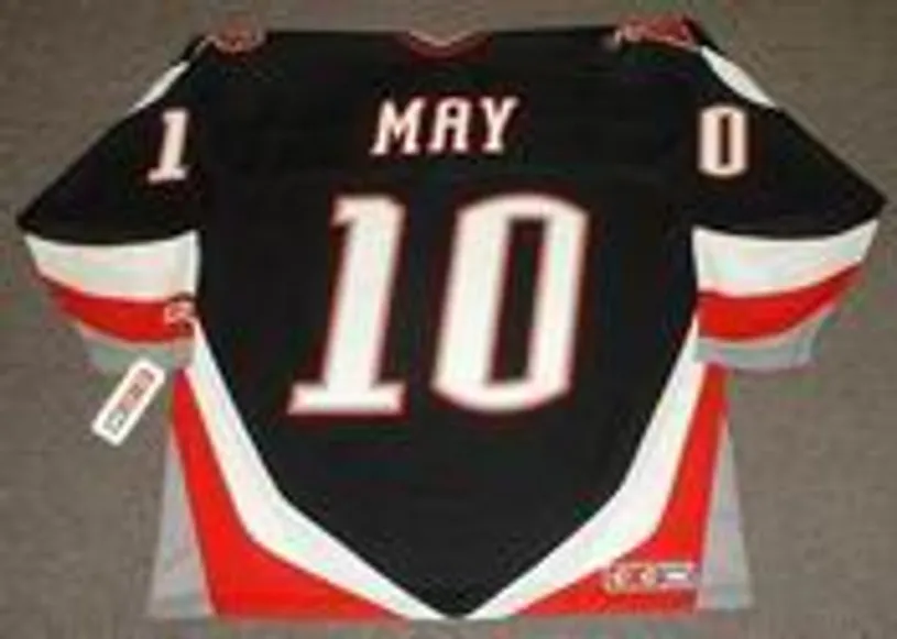 BRAD MAY Buffalo Sabres 1997 Away CCM Vintage NHL Throwback Jersey 