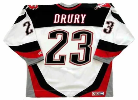 CHRIS DRURY Buffalo Sabres 2005 Away CCM Vintage NHL Throwback Jersey 