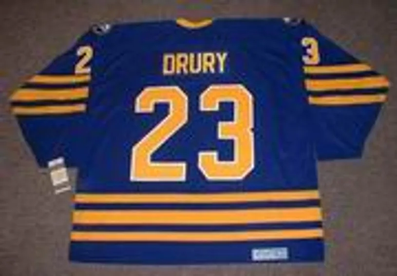 CHRIS DRURY Buffalo Sabres 2006 Home CCM Vintage Throwback NHL Hockey Jersey 