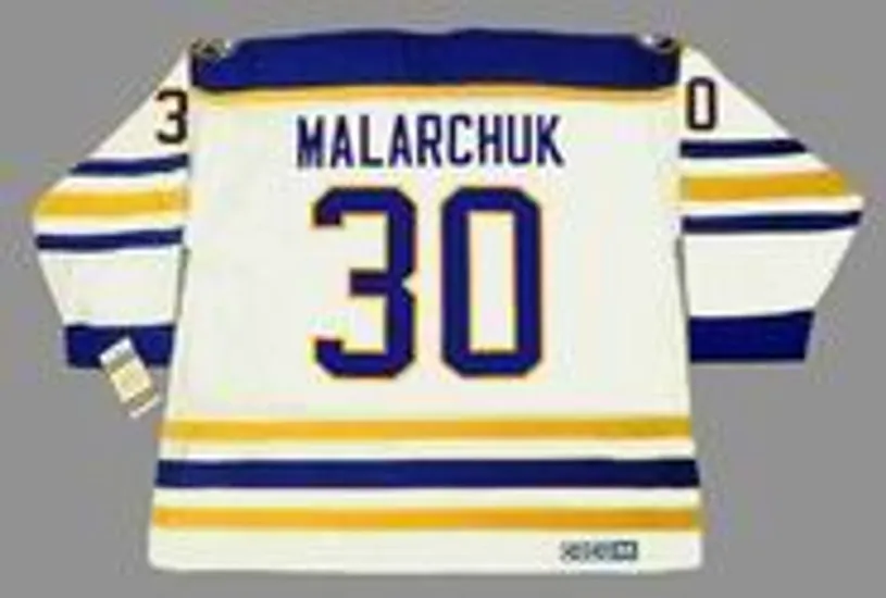 CLINT MALARCHUK Buffalo Sabres 1990 Home CCM Throwback NHL Hockey Jersey 
