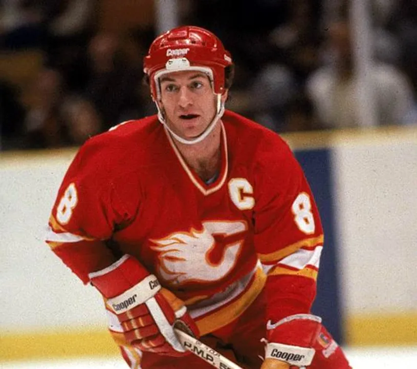 DOUG RISEBROUGH Calgary Flames 1985 CCM Vintage Throwback NHL Hockey Jersey 