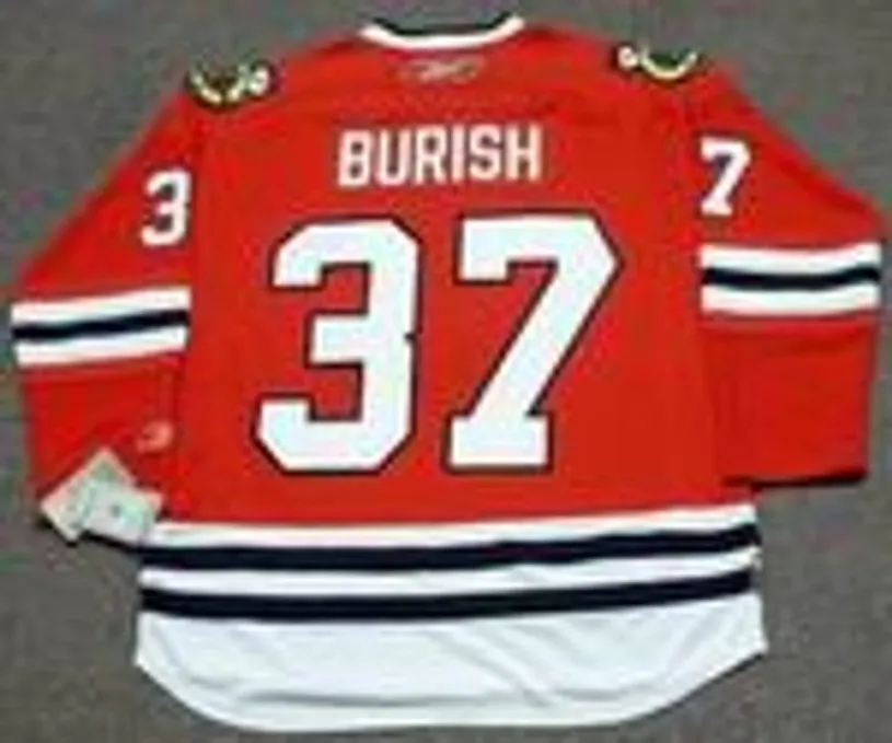 ADAM BURISH Chicago Blackhawks 2010 REEBOK Premier Throwback NHL Hockey Jersey 