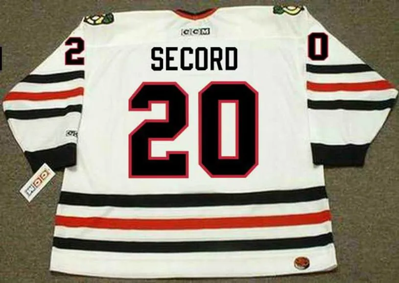 AL SECORD Chicago Blackhawks 1983 CCM Throwback Home NHL Hockey Jersey 