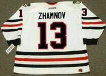 ALEX ZHAMNOV Chicago Blackhawks 2002 CCM Throwback Home NHL Hockey Jersey 