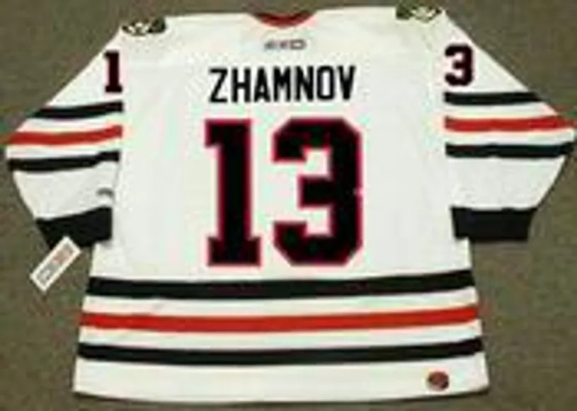 ALEX ZHAMNOV Chicago Blackhawks 2002 CCM Throwback Home NHL Hockey Jersey 