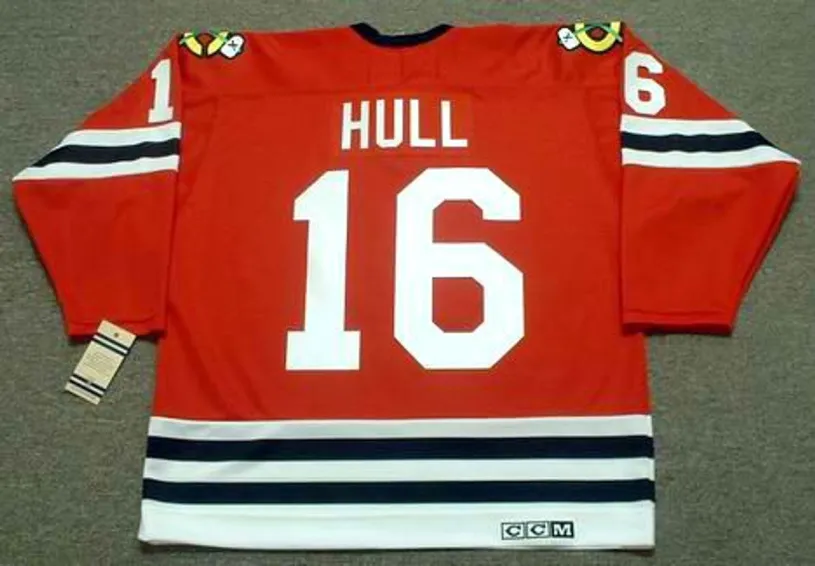 BOBBY HULL Chicago Blackhawks 1962 CCM Vintage Throwback NHL Jersey 