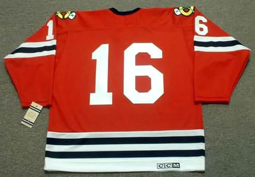 BOBBY HULL Chicago Blackhawks 1962 CCM Vintage Throwback NHL Jersey 