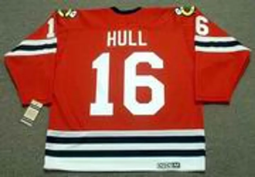 BOBBY HULL Chicago Blackhawks 1962 CCM Vintage Throwback NHL Jersey 