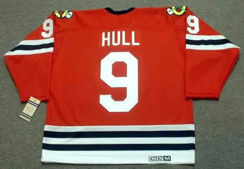 BOBBY HULL Chicago Blackhawks 1963 CCM Vintage Throwback NHL Jersey 