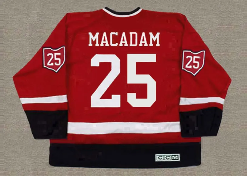 AL MACADAM Cleveland Barons 1976 CCM Throwback NHL Hockey Jersey 