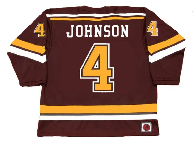 ERIK JOHNSON Minnesota Gophers 2006 NCAA Throwback Hockey Jersey 