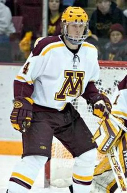 ERIK JOHNSON Minnesota Gophers 2006 NCAA Throwback Hockey Jersey 