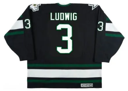 CRAIG LUDWIG Dallas Stars 1997 Away CCM Throwback NHL Hockey Jersey 