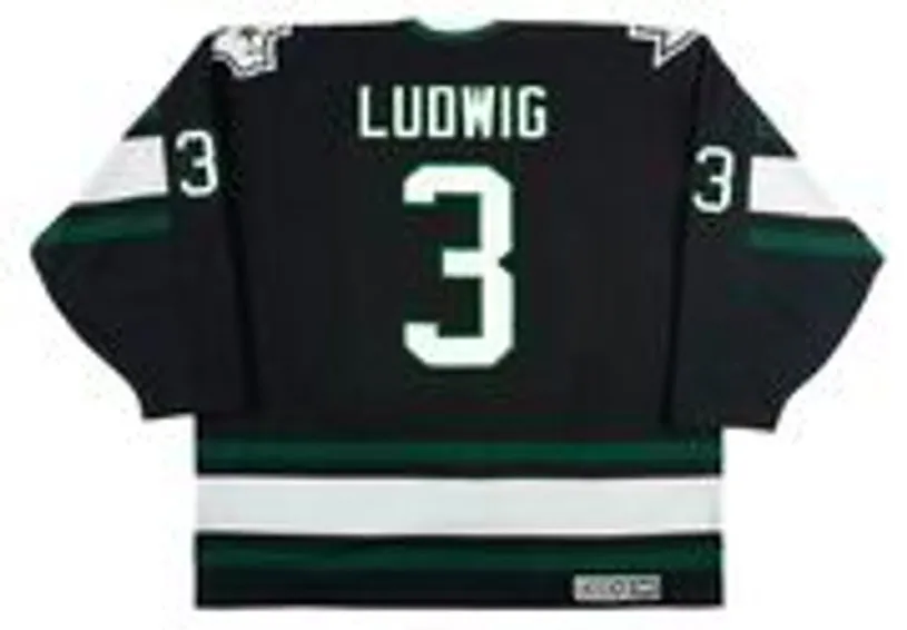 CRAIG LUDWIG Dallas Stars 1997 Away CCM Throwback NHL Hockey Jersey 