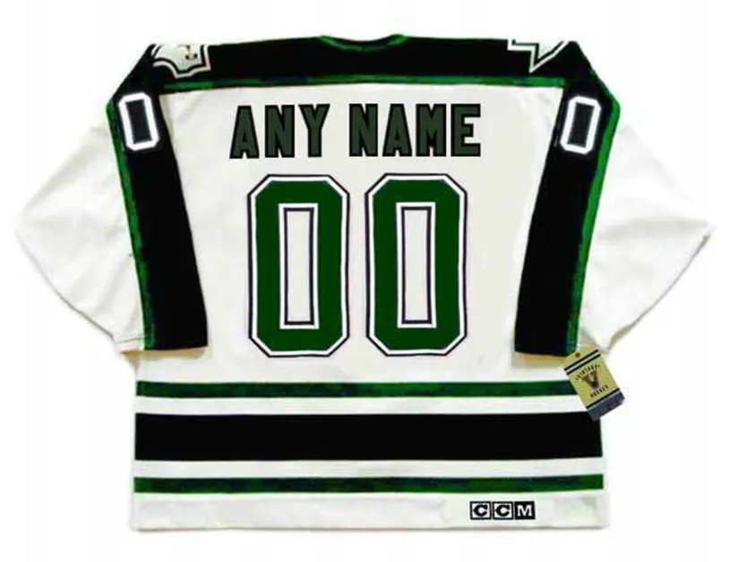 DALLAS STARS 1990’s Home CCM Throwback Jersey Customized “Any Name & Number(s)” 