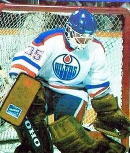 ANDY MOOG Edmonton Oilers 1985 Home CCM NHL Vintage Throwback Jersey 