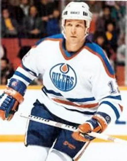 DAVE HUNTER Edmonton Oilers 1985 CCM Vintage Throwback Home NHL Jersey 