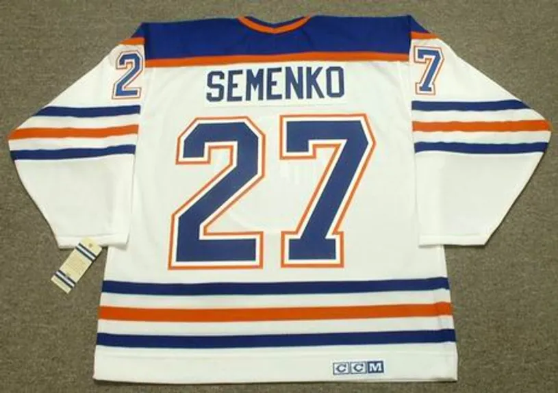 DAVE SEMENKO Edmonton Oilers 1985 CCM Vintage Throwback Home NHL Jersey 