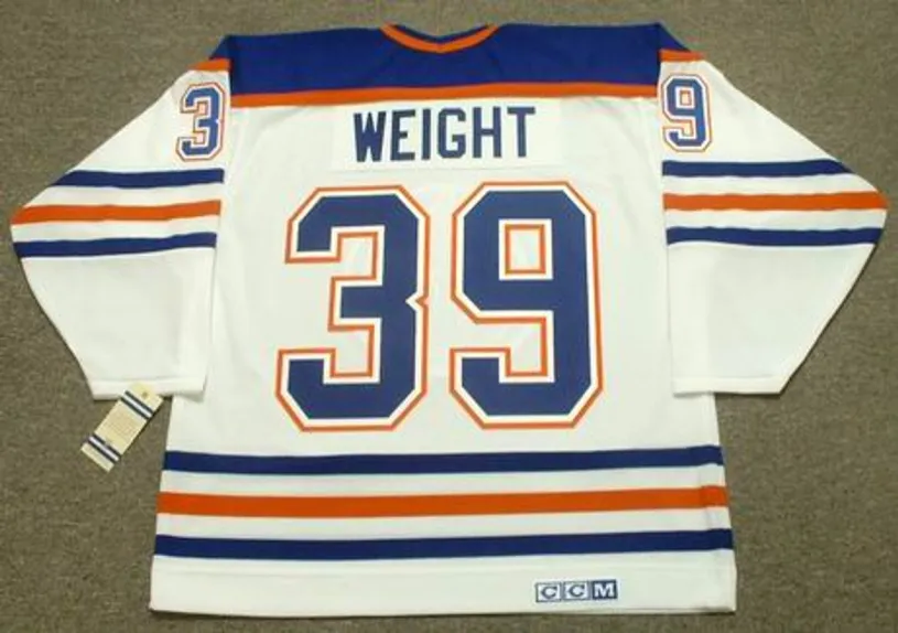 DOUG WEIGHT Edmonton Oilers 1995 CCM Vintage Throwback Home NHL Jersey 