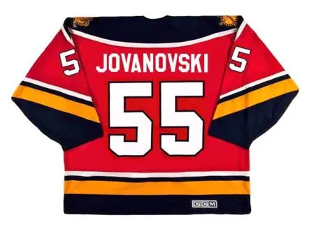 ED JOVANOVSKI Florida Panthers 1996 Away CCM Vintage Throwback NHL Hockey Jersey 