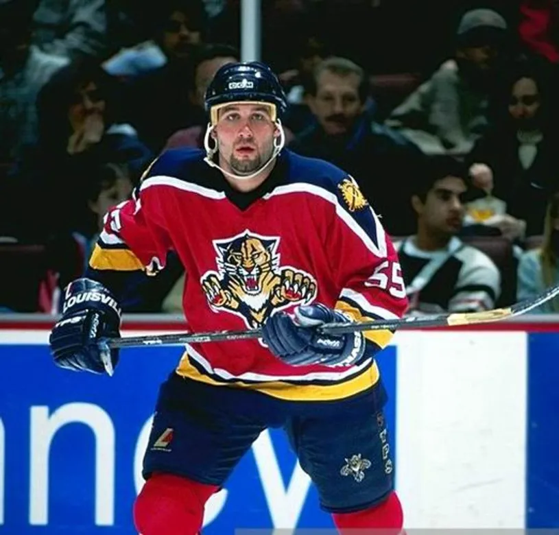 ED JOVANOVSKI Florida Panthers 1996 Away CCM Vintage Throwback NHL Hockey Jersey 