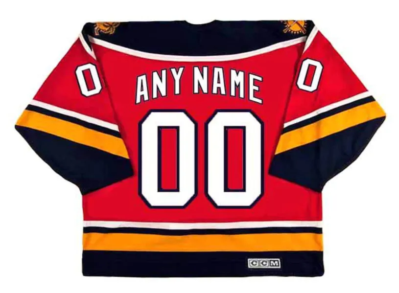 FLORIDA PANTHERS 2002 CCM Vintage Home Jersey Customized “Any Name & Number(s)” 