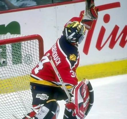 JOHN VANBIESBROUCK Florida Panthers 1996 Away CCM Vintage Throwback NHL Hockey Jersey 