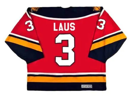 PAUL LAUS Florida Panthers 1996 CCM Vintage Throwback NHL Hockey Jersey 