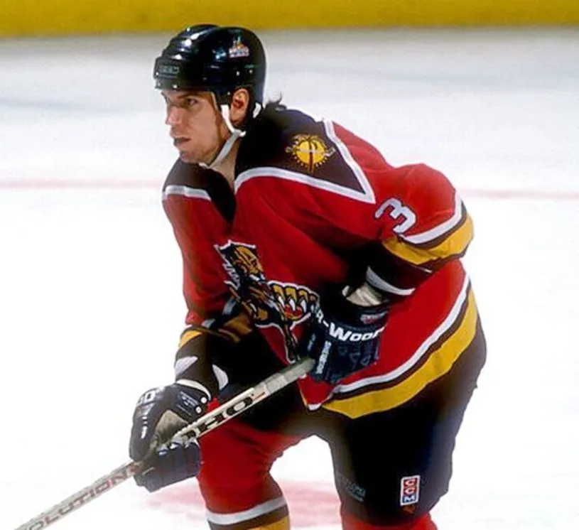 PAUL LAUS Florida Panthers 1996 CCM Vintage Throwback NHL Hockey Jersey 