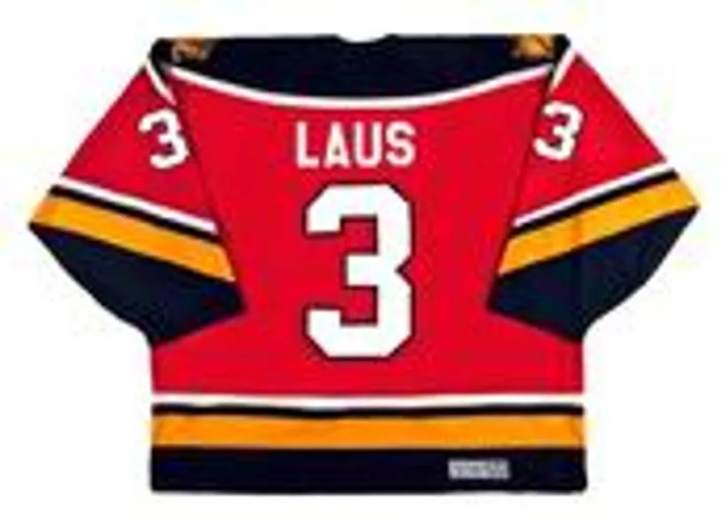PAUL LAUS Florida Panthers 1996 CCM Vintage Throwback NHL Hockey Jersey 